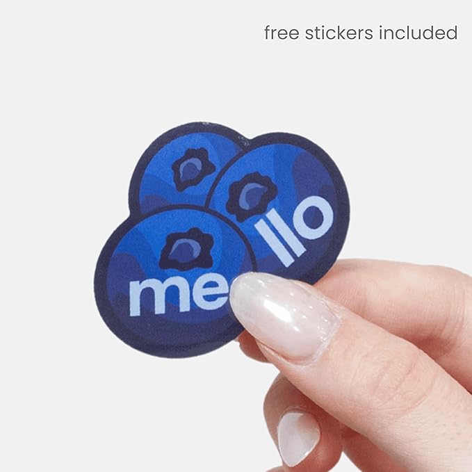 The Original Mello Hair Claw Clip Squishy Claw Clip Made in Korea Patent Pending 30021976 (Blue, Medium)