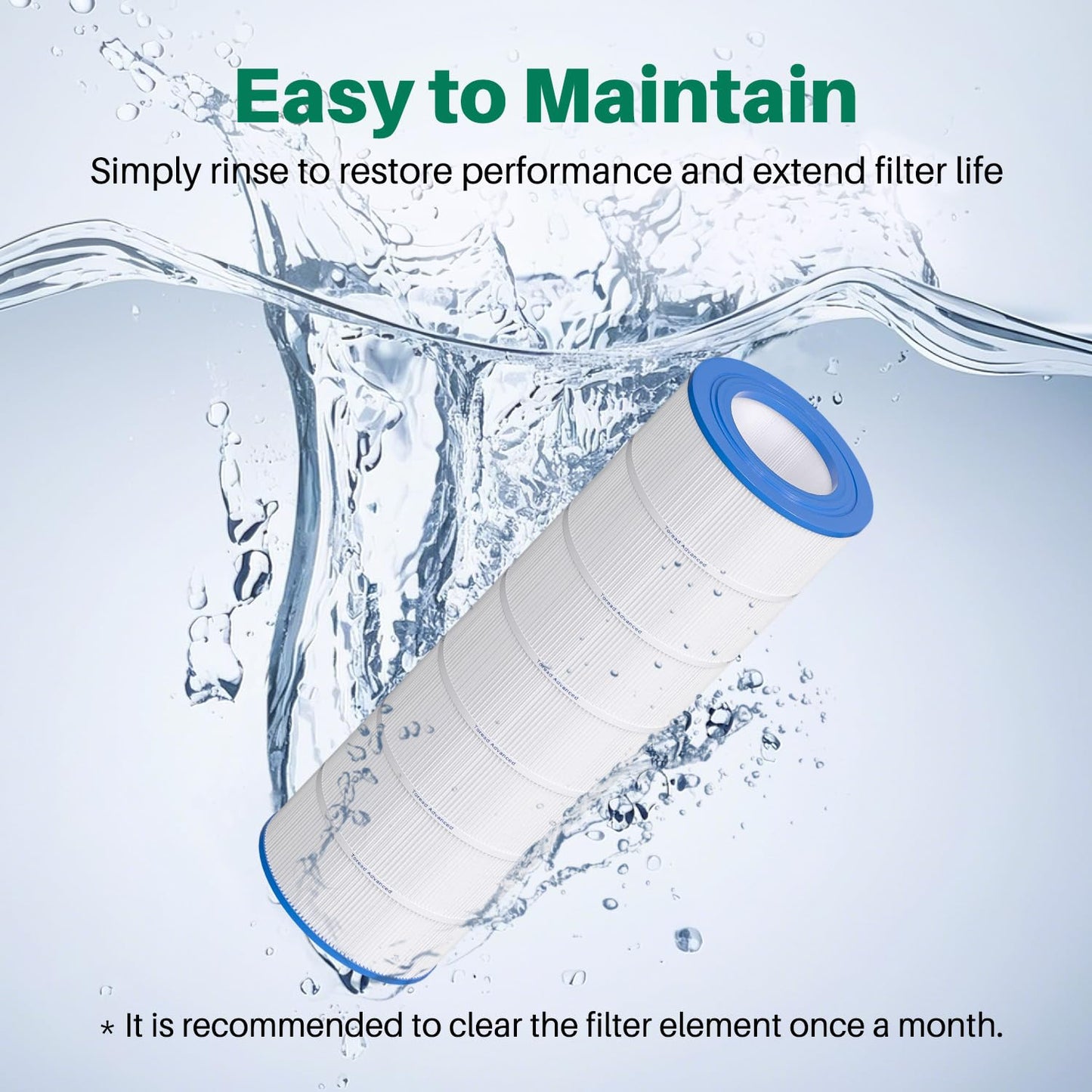 TOREAD PAP200 Pool Filter Replaces Pentair Clean and Clear 200, CC200, PAP200, C-9419, FC-0688, Ultral-C5, PP-C5, R173217, 59054400, Aladdin 29902, Baleen AK-8005, 1 Pack