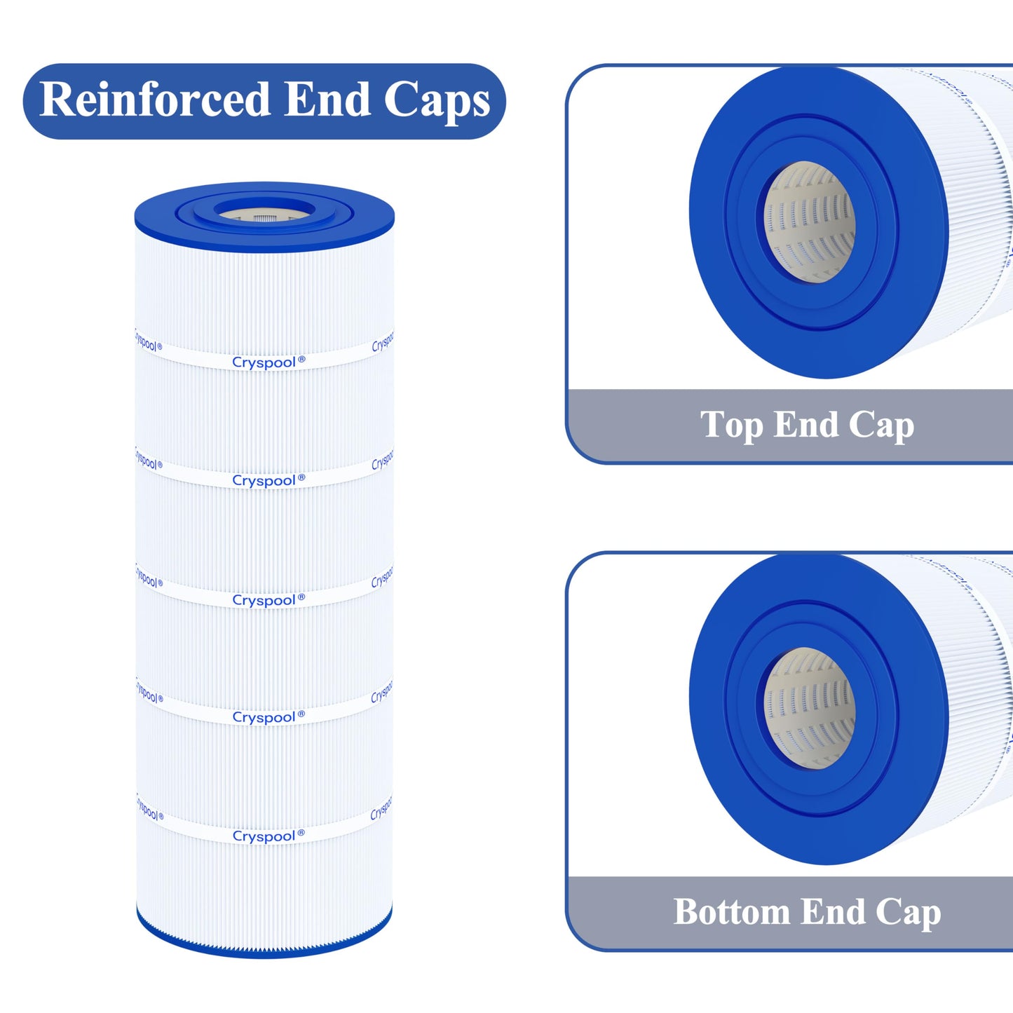 Cryspool® C200S Filter Compatible with CX200XRE, SwimClear C200S, C200S, C-9442, PA200S, 200 Sq. Ft Pool Filter Cartridge, 1 Pack