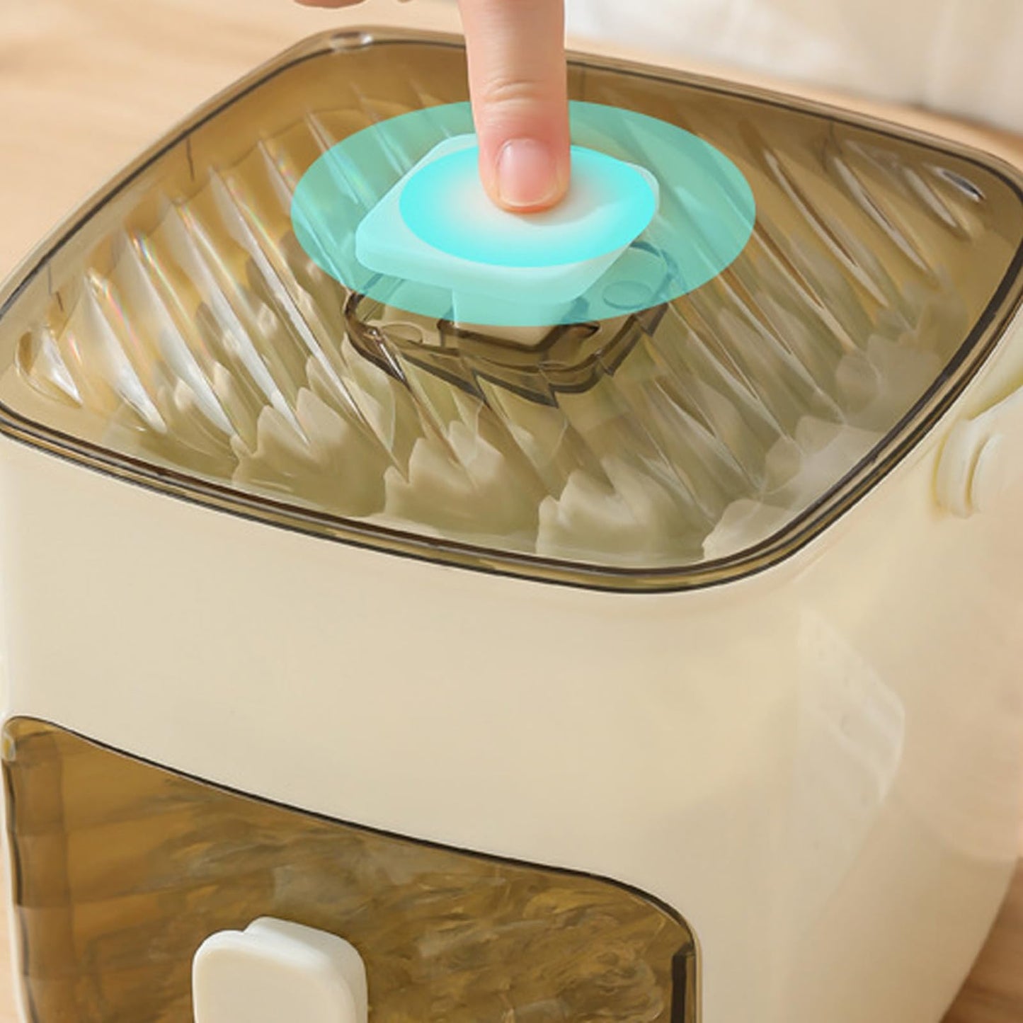 Portable Ice Maker for Freezer with Ice Bin Fast Making, Stackable Ice Cube Maker, Compact Countertop & Storage Drawer | One-Touch Operation for Home, Office,Household & Outdoor Use (White)