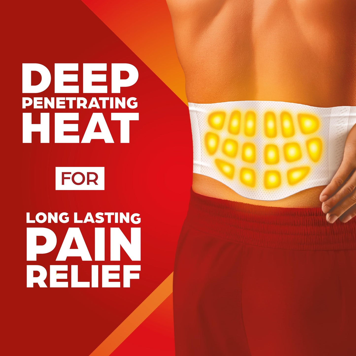 ThermaCare Advanced Back & Hip Heat Wraps for Lower Back Pain Relief - Heating Pads with 16-Hour Heat Therapy - Adhesive Heat Wraps for Muscle & Joint Pain, Flexible Fit Design - 5 Count