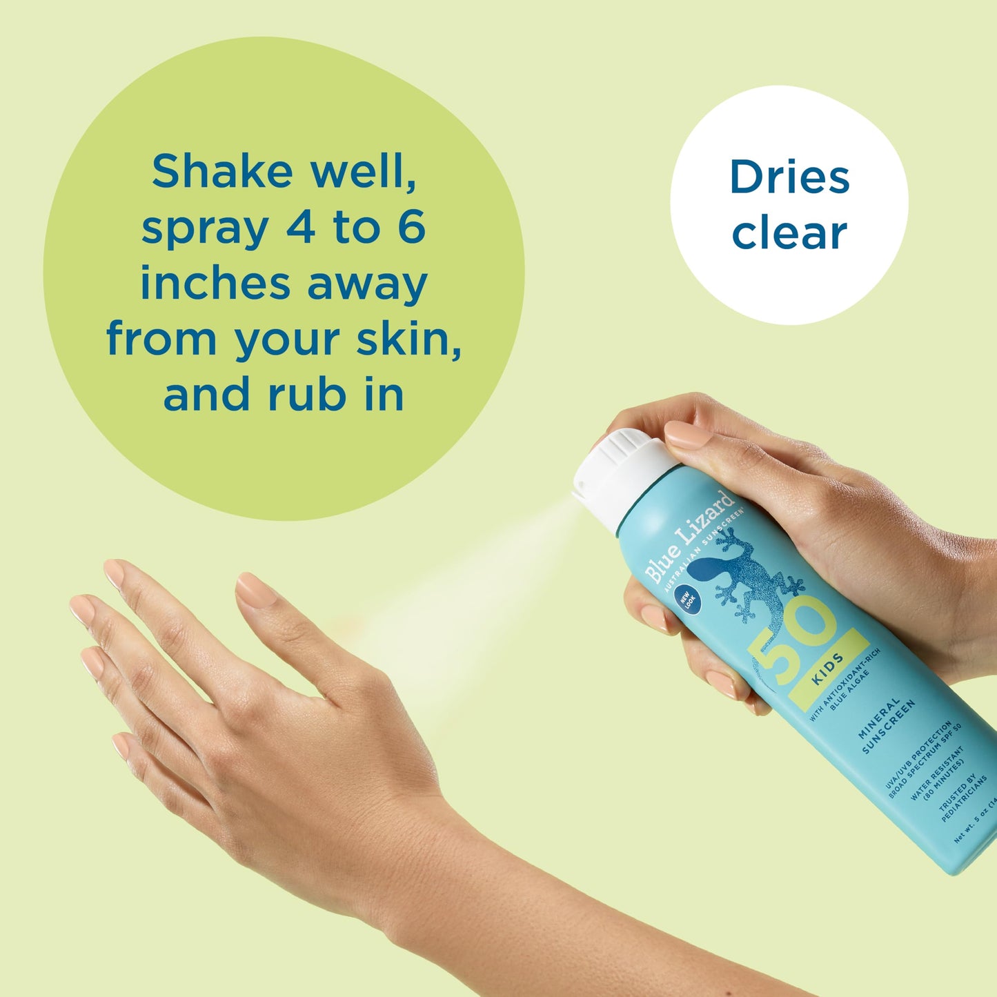 BLUE LIZARD Sunscreen SPF 50+ Spray | Kids | 5 Fl Oz | Pack of 2