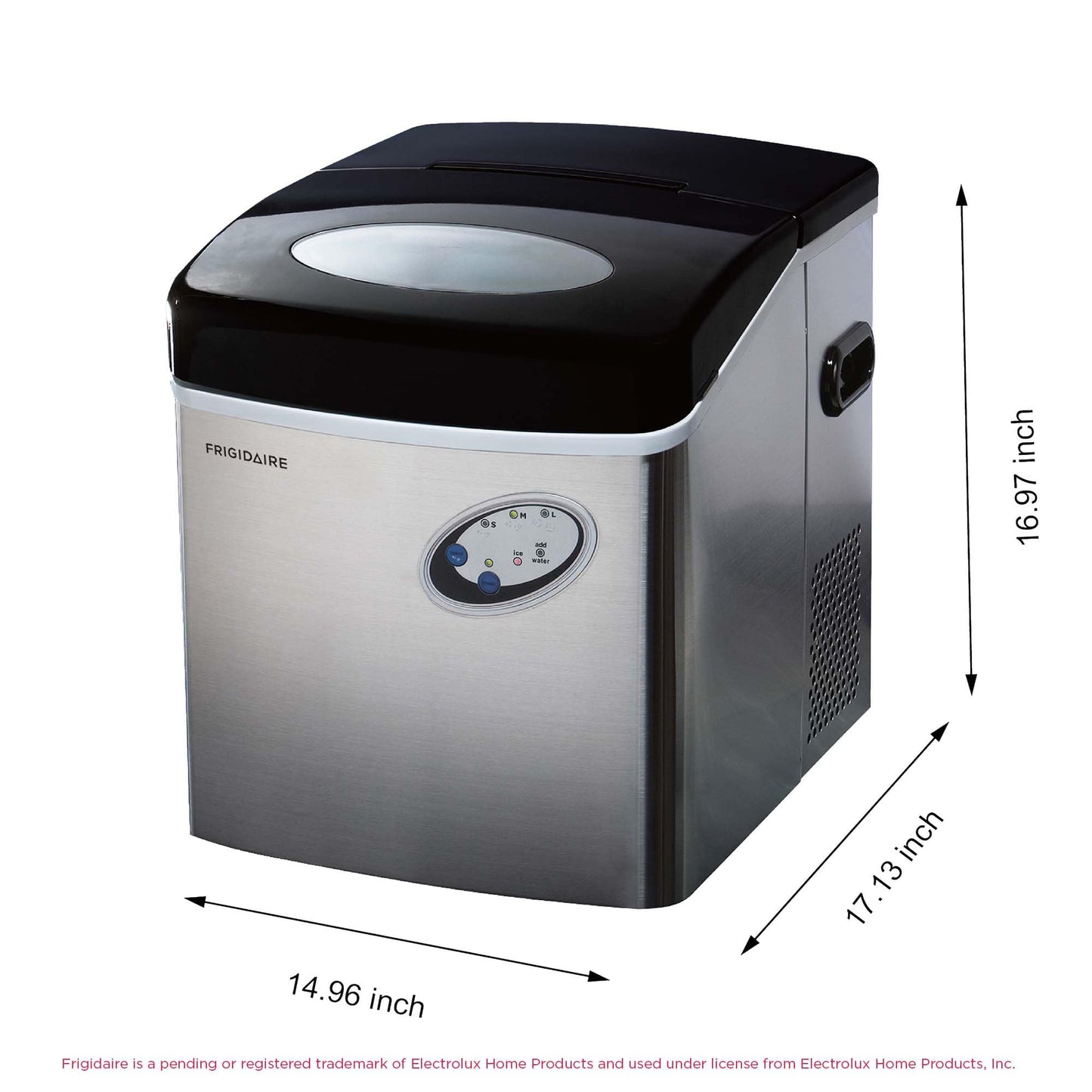 Frigidaire EFIC115 Extra Large Ice Maker, Stainless Steel, 48 lbs per Day