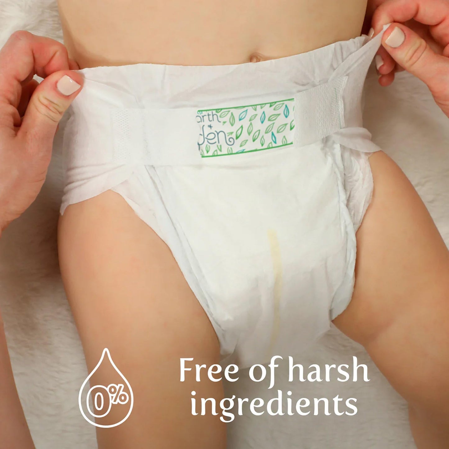 Earth & Eden Sensitive Baby Diapers, Size 5 (172 Count) - Eco-Conscious & Hypoallergenic Diapers - No Harsh Chemicals - Comfortable and Gentle on Skin - Dermatologically Approved