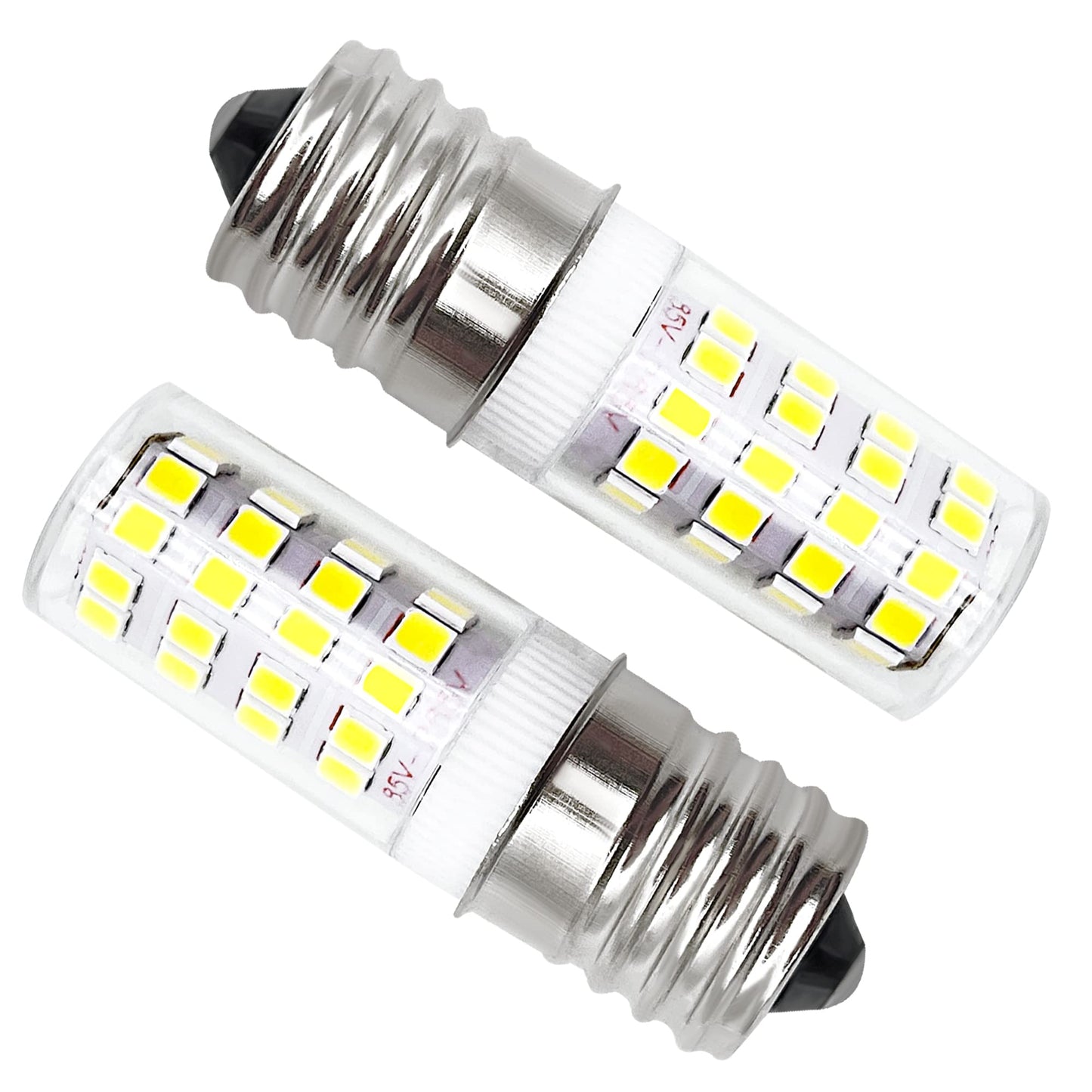 SigeIy 5304517886 KEI D28a KEL2811 LED Bulb*2 E17 3.8W Compatible with Frigidaire Kenmore Electrolux Crosley 100V-265V Freezer Lamp Replace 5304498578 7297114000 7241552801 5304495326