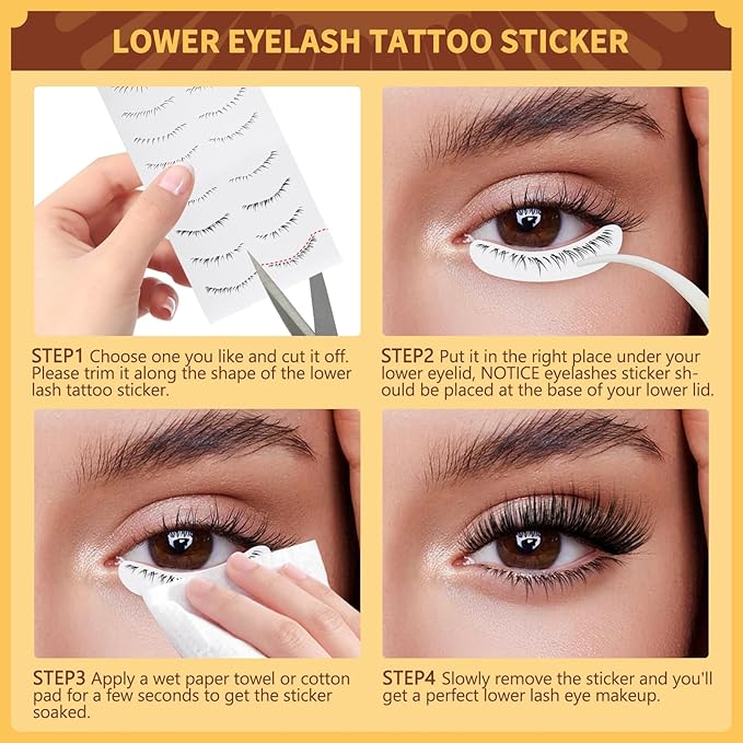 QUEWEL Reusable Magnetic Eyelashes 2 Pair Magnetic Eyelashes with Applicator No Glue Needed Eyelashes Natural Look Lash Clusters Kit Easy to Wear and Remove(B+D06)