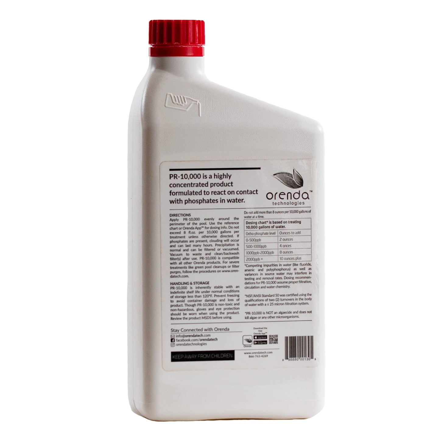 Orenda PR-10000-QT. Phosphate Remover Concentrate, 1-QT.
