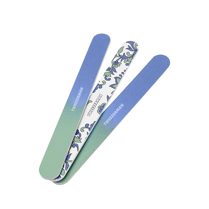 Tweezerman Paisley Nail Files, (Pack of 3)