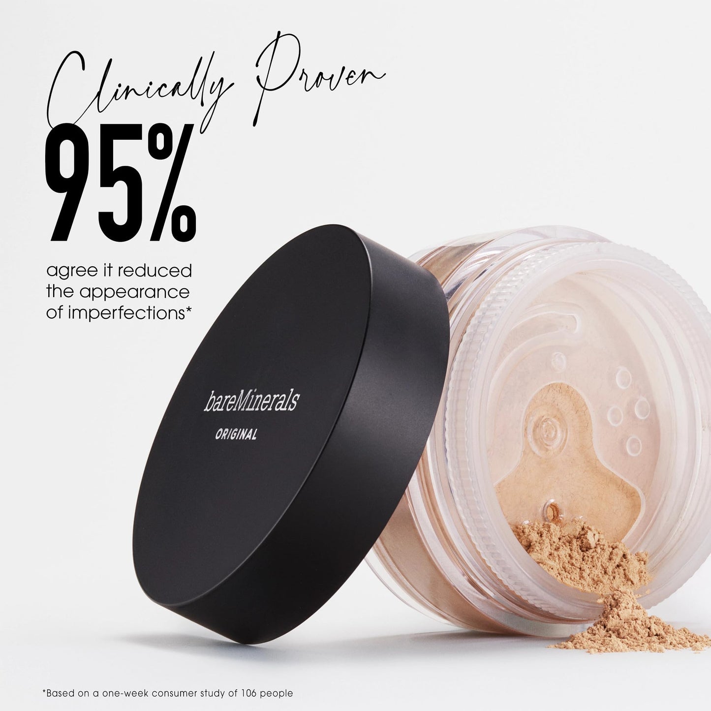 Original Loose Powder Foundation SPF 15, Fairly Light 03, Vegan, Cruelty-Free & Dermatologist-Tested