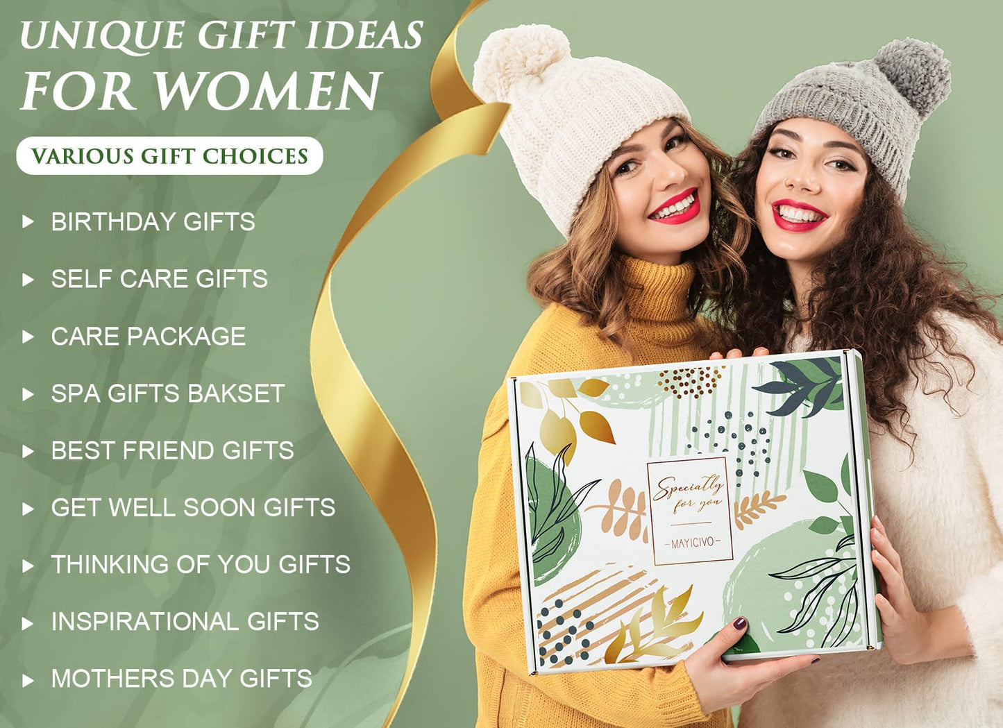 Self Care Gifts for Women Get Well Soon Gifts Basket, Birthday Gifts for Women Care Package Relaxing Spa Gifts Thinking of You Gifts w/ Blanket, Unique Christmas Gifts for Mom Her Friend Sister Wife