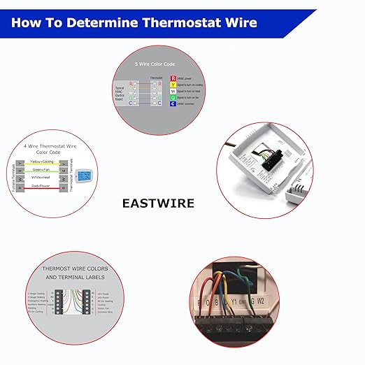 EASTWIRE 18/4 50ft Thermostat Wire, Solid Copper Wire, 18 Gauge Conductor, ETL Listed CL2 Power Limited Circuit Cable for Indoor/Outdoor Low Voltage Applications Use,Brown
