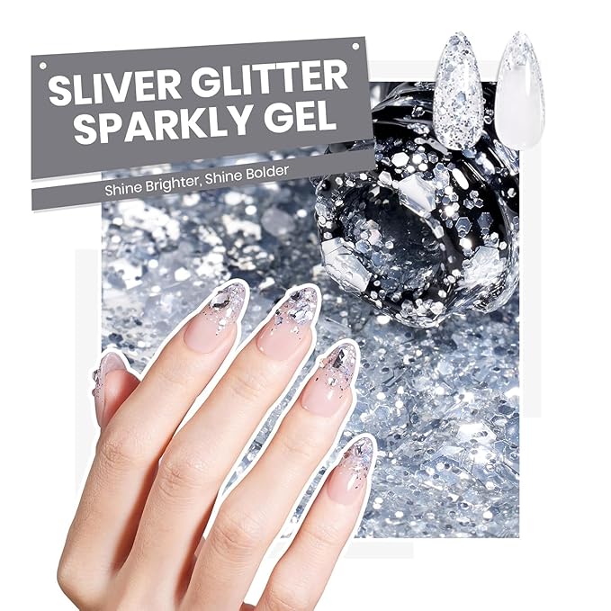 Beetles Gel Nail Polish Set - Transcendent Allure 60 Colors Gel Polish Kit Orange Burgundy Red Green Brown Blue White Black Purple Glitter with Base Top Coat UV LED Needed DIY Gifts for Women