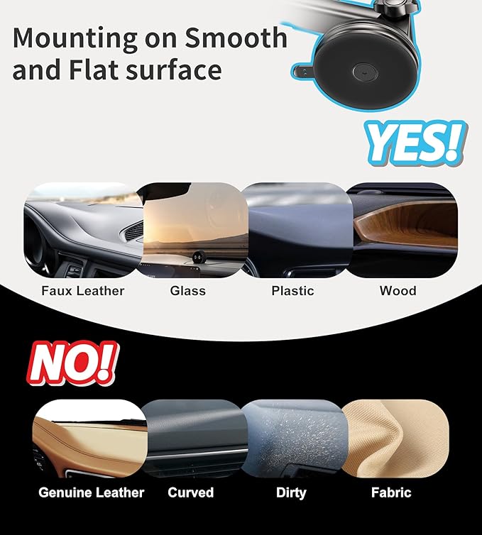 for MagSafe Car Mount Charger Dash/Windshield/Vent Wireless Car Charger with [LED Light], Strong Magnetic Phone Holder for Car for iPhone 16 15 14 13 12 Series, Fit MagSafe Accessories