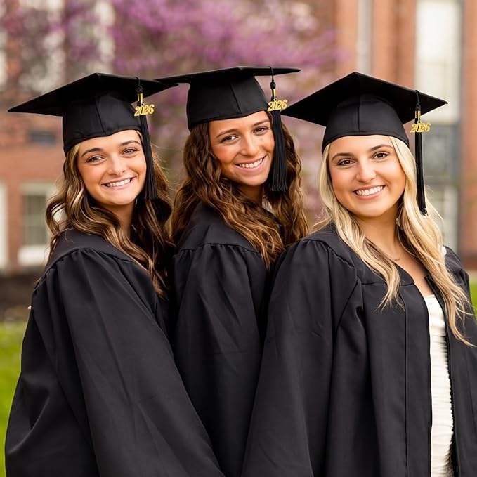 GraduationMall Single&Multiple Color Graduation Tassel with 2026 Year Charm 9"