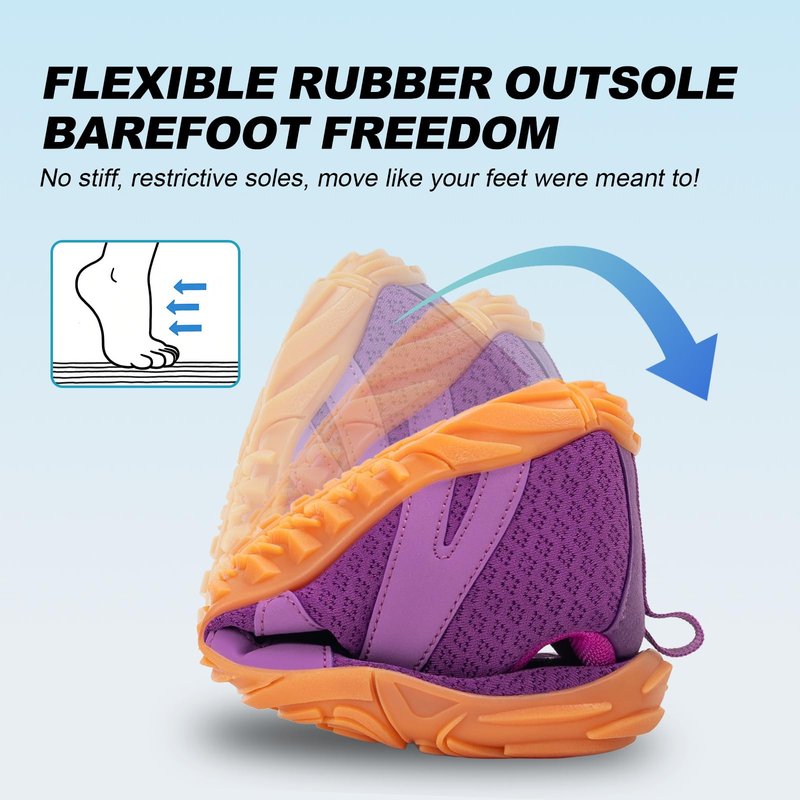 ELETON Barefoot Shoes Women Men Footwear, Wide Toe Box Hiking Zero Drop Non-Slip Quick-Dry River Boat Pool Beach Water Shoes, Lightweight Swimming Running Walking Sneakers Unisex