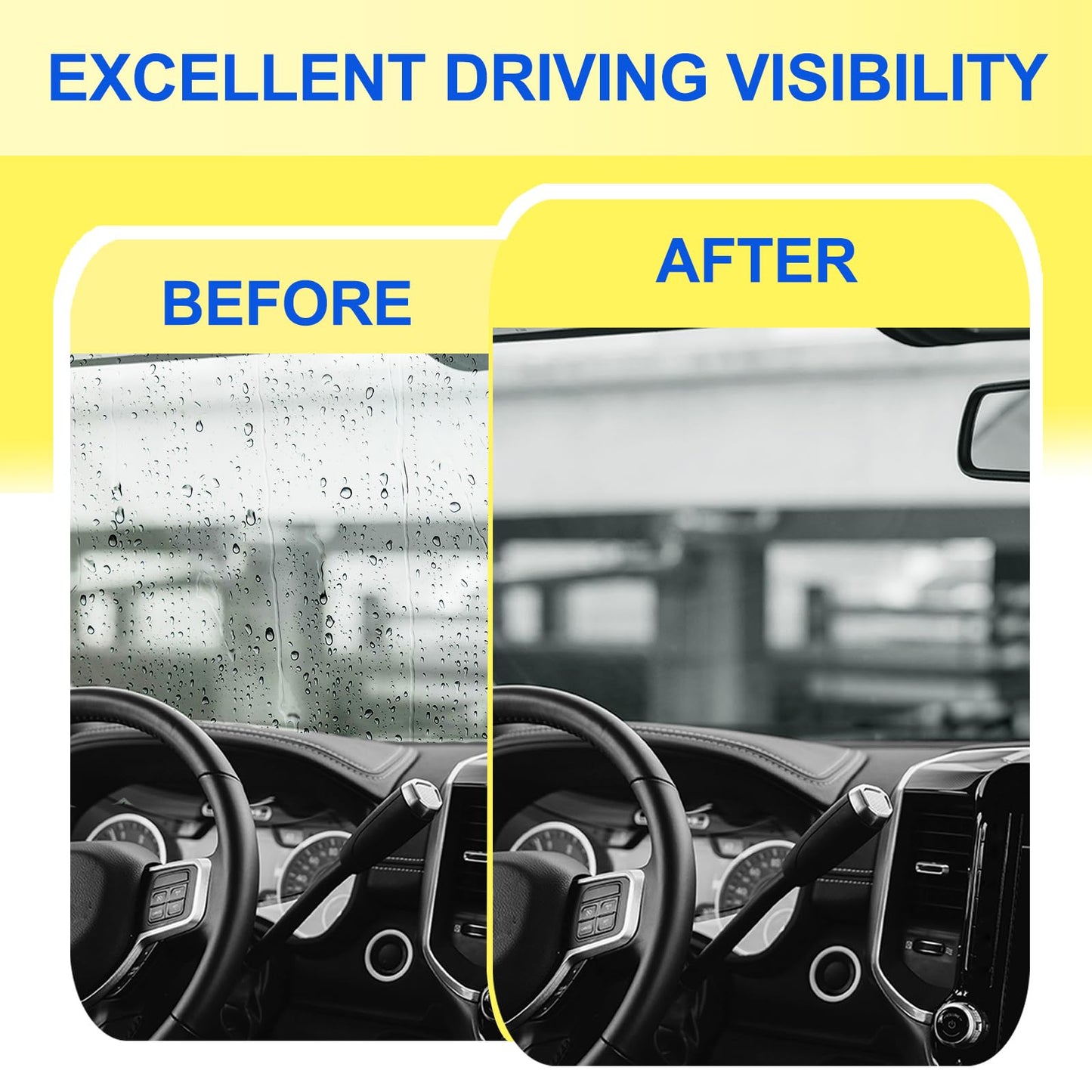 ANIKLUIM® 24"+19" Wiper Blades with 12" Rear Wiper Blade Set Replacement for 2009-2020 Dodge Journey Windshield Wipers Original Factory Quality (Pack of 3)