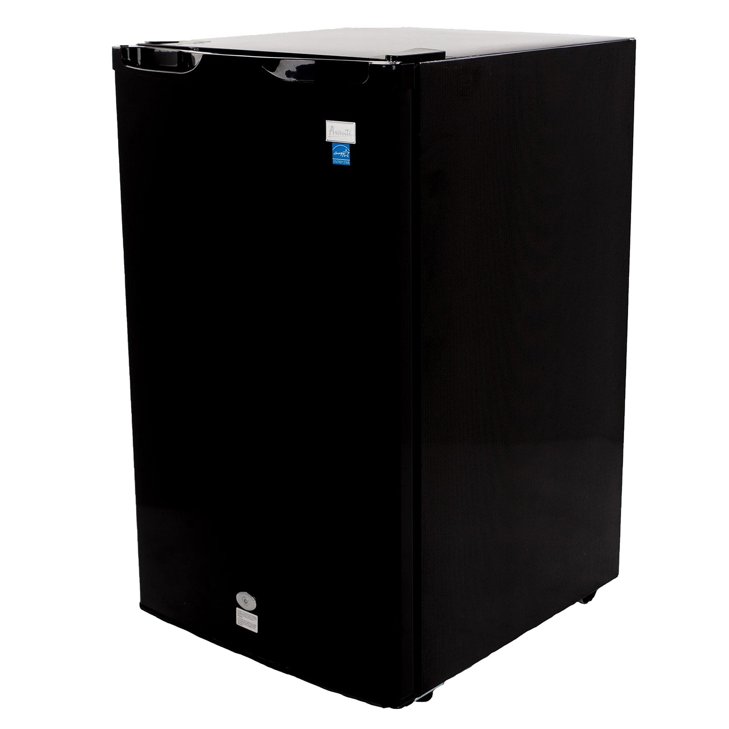 Avanti 4.4 Cu. Ft. Compact Refrigerator Lockable Mini Fridge for Home Office or Dorm with Adjustable Glass Shelves, Reversible Door, Interior Light, and ENERGY STAR Certification, 4.4 cu.ft., Black