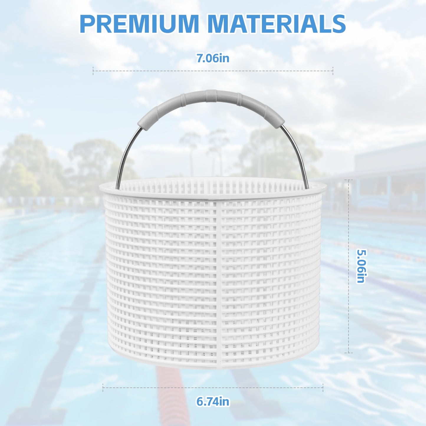 Fuosuc SPX1082CA Pool Skimmer Basket Replacement Hayward Skimmer Basket SPX1082CA,Replacement Aladdin B-152 Skimmer,SP1082 SP1083 SP1084 1085 SP1075 1075T 1076 1077 Skimmers Basket