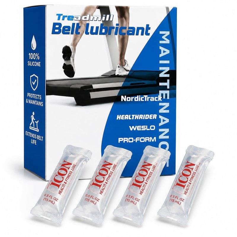 Gronk Fitness Treadmill Belt Lubricant, 100% Silicone Lube for Walking Pads & ICON, NordicTrack, ProForm, Weslo Healthrider Treadmills, Odorless, 4 Pack Tubes, 2 oz Total