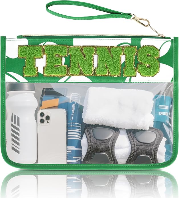 Baseball Gift Bags Baseballs Treat Bags Team Gifts Clear Chenille Letter Zipper Pouch Accessories Stuff Sport Portable
