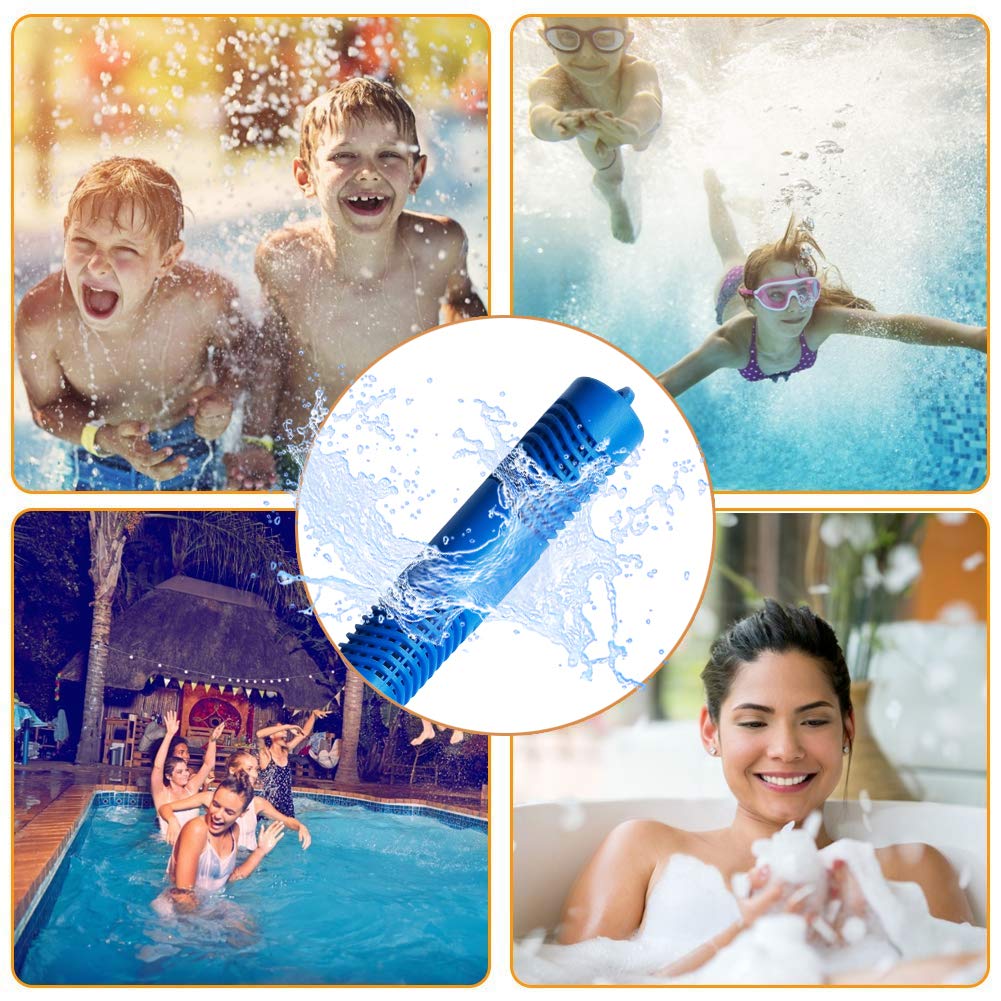 Joepoe SPA Mineral Sticks for Hot Tub, Hot Tub Stick with 4 Months Lifetime Universal for Hot Tub & Pool, Spa Mineral Cartridge Keeps Water Crystal Clear (Blue,2-Pack)