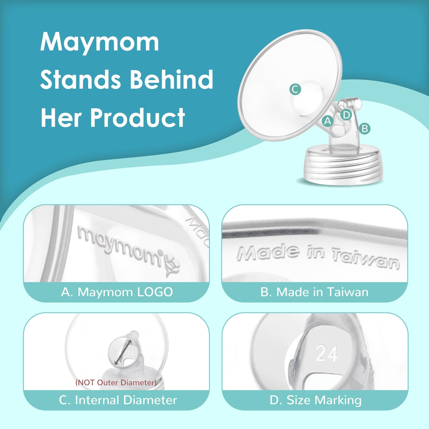 Maymom 21mm Flange and Duckbill Valve Compatible with Spectra S1 S2 9 Plus Replacment Pump Parts Not Original Spectra Flange Duckbill Valve