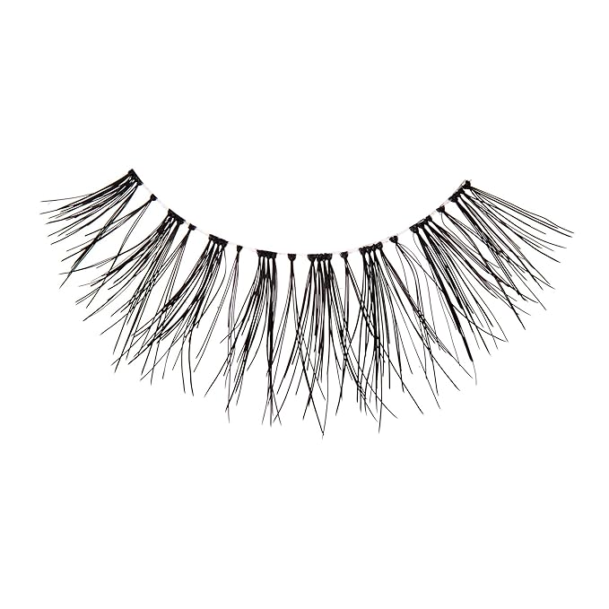 Kiss Looks So Natural False Eyelashes Double Pack, Lightweight & Comfortable, Tapered End Technology, Reusable, Cruelty-Free, Contact Lens Friendly, Style 'Flir', 4 Count (Pack of 1) Fake Eyelashes
