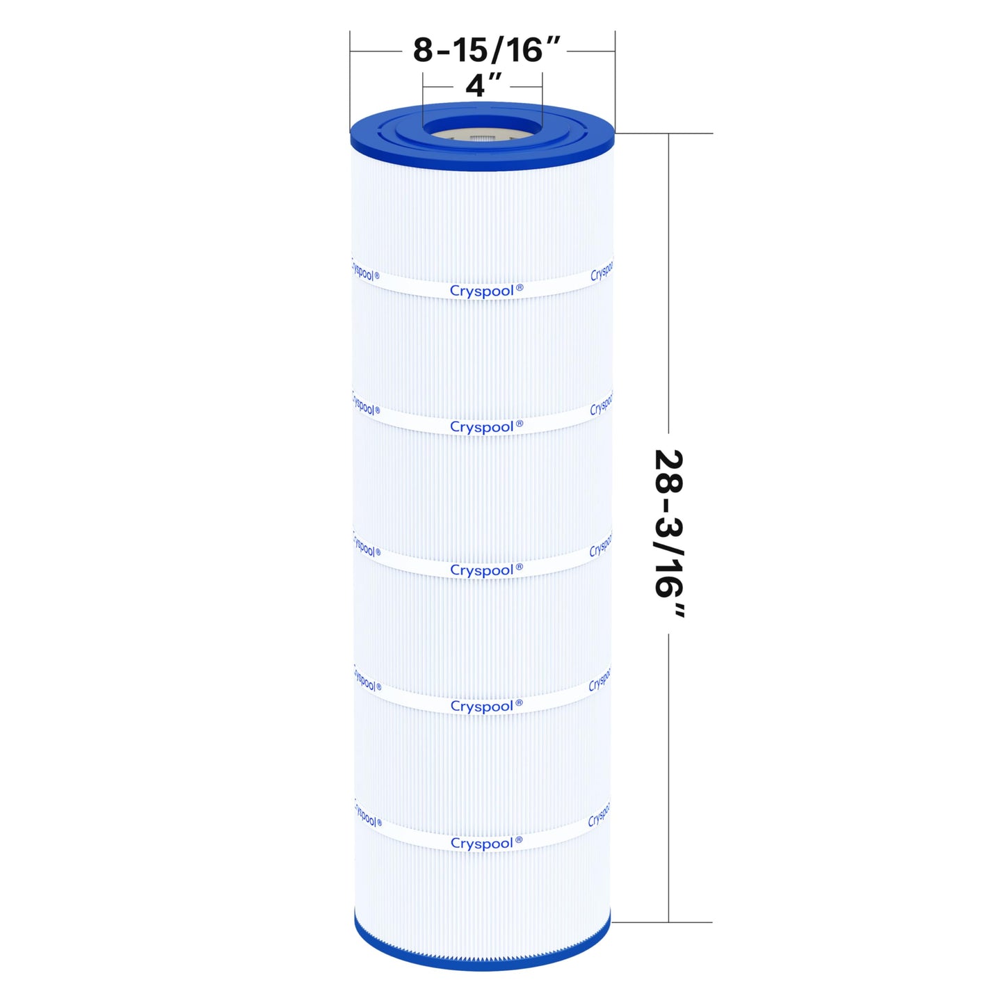 Cryspool® 08060 Filter Compatible with CX1750RE, C1750, C1750E, C1900RE, PA175, C-8417, FC-1294, 817-0175P, 175 Sq. Ft Pool Filter Cartridge, 1 Pack