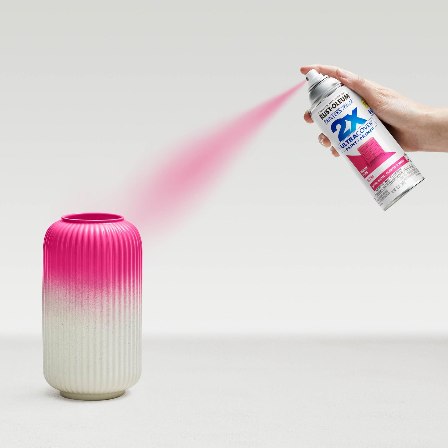 Rust-Oleum 334025-2PK Painter's Touch 2X Ultra Cover Spray Paint, 12 oz, Gloss Berry Pink, 2 Pack