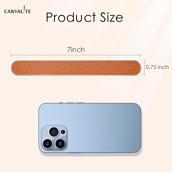 Canvalite Nail File Large Emery Boards for Nails, 180 Grit Nail Files for Natural Nails, Thin Emory Nail File Pack Manicure Tool for Home Use 12PCS