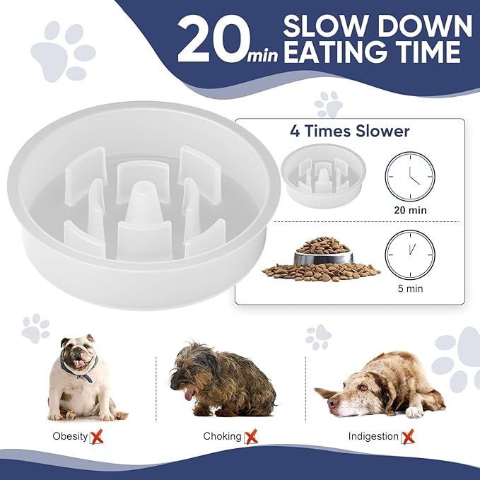 XIAZ Elevated Dog Bowls Large Breed Raised Dogs Bowl Stand Large/Medium Sized Dog Slow Feeder Dogs Bowls Food Water Stands 5 Heights Adjustable 9/11/12/14in Pet Feeder Dish Station