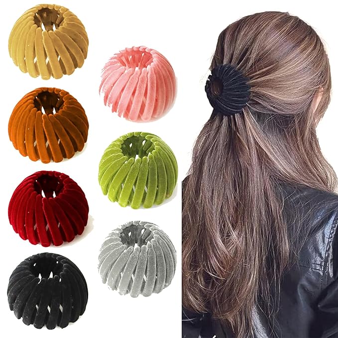 Hair Accessories for Women Hair Bun Maker Ponytail Holders for Thick Thin Hair 7pcs