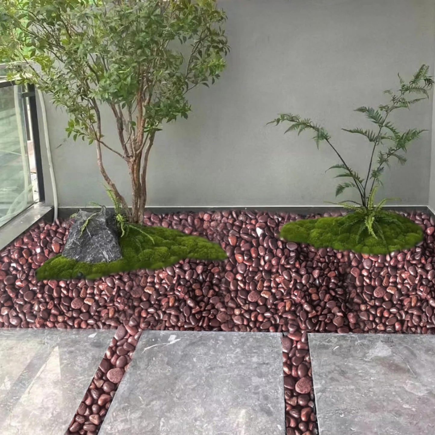FANTIAN 20 lbs Red River Rocks for Garden, 2-3 Inch Polished Pebbles for Indoor Plants, Decorative Rocks Stones for Landscaping, Plants, Vases, Aquariums, Fountains, Pathways and Backyard