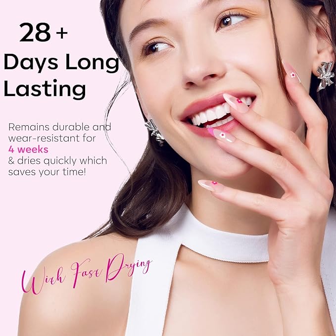 Modelones Pink Gel Nail Polish Set- 6 Colors 2026 Mothersday Summer Spring Pastel Hot Pink Tones Neon Pink White Gel Polish Magenta Light Soft to Dark LED Nail Art for Nail Lovers Gift DIY Starter Kit