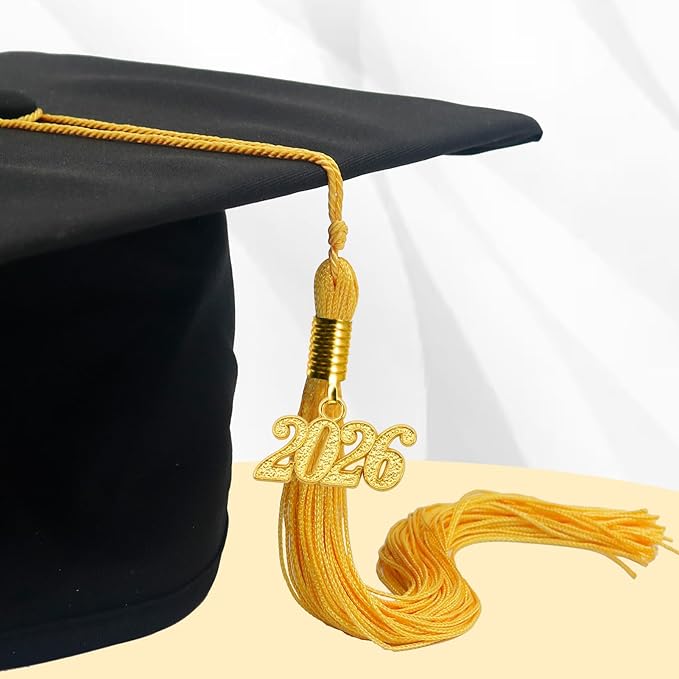 GraduationMall Single&Multiple Color Graduation Tassel with 2026 Year Charm 9"