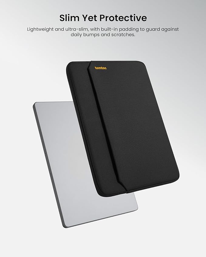 tomtoc Slim Laptop Sleeve for 13.5-14.3 Lenovo, HP, ASUS, Dell, Acer Laptop Notebook, Vivobook/Zenbook 14, Water-Resistant Protective Case for 13.8 Inch Surface