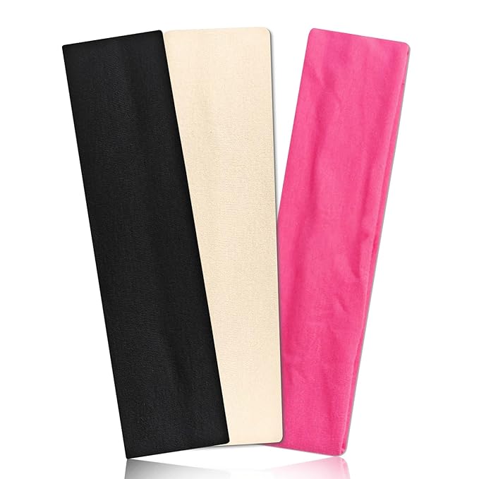 Headbands for Women Non Slip Head Bands for Women's Hair cute elastic womens headbands Soft Cotton Cloth Fashion floral headband for women for Daily Workout Sports Running Yoga