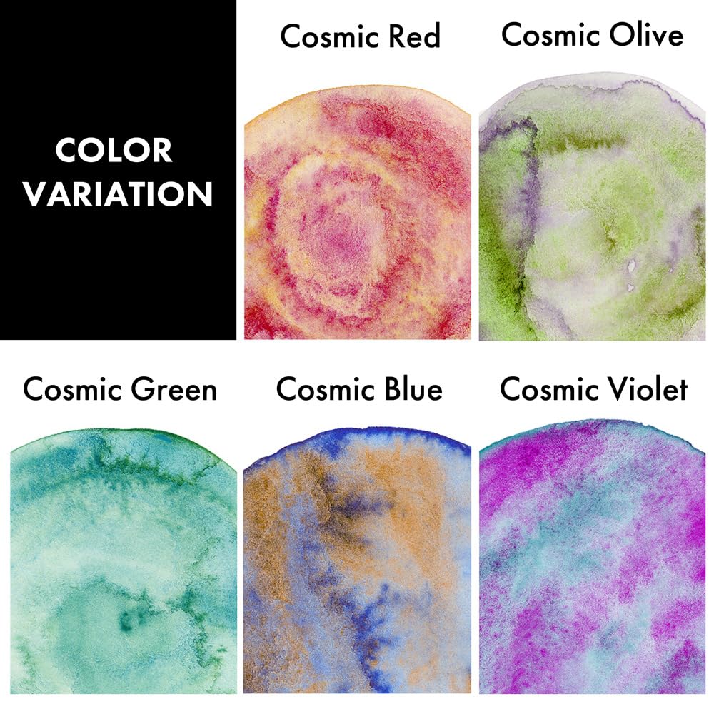 Kuretake GANSAI TAMBI GRANULATING COLOR II 5 colors set, Watercolor Paint Set, Professional-Quality for Artists and Crafters, AP-Certified, Made in Japan