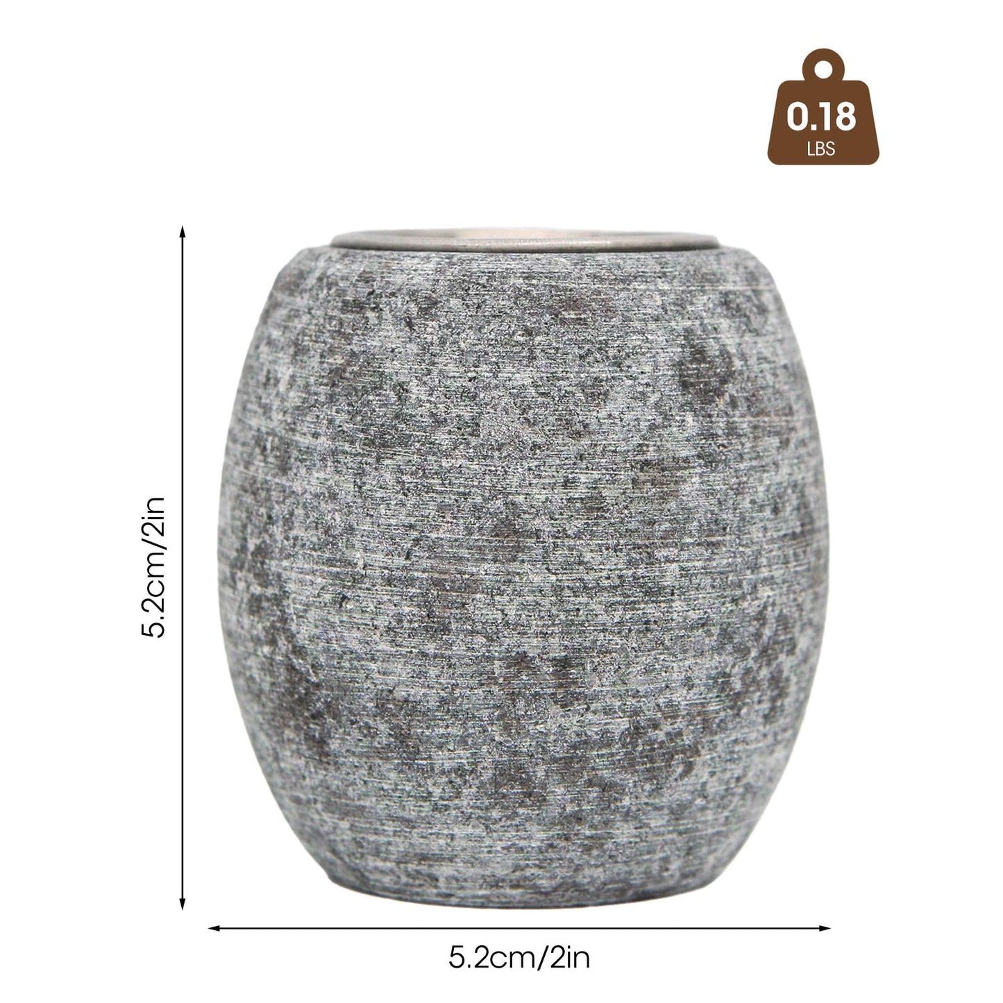 MXMZHXU Sauna Aromatherapy Stone, Sauna Essential Oil Diffuser, Natural Rock with Stainless Steel Bowl for Essential Oils, Spa Accessories