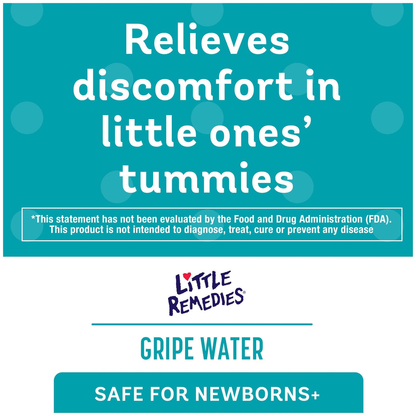 Little Remedies Gripe Water for Babies, With Chamomile, for Baby Gas Relief, No Alcohol or Artificial Dyes, 4 Fl Oz, Pack of 6