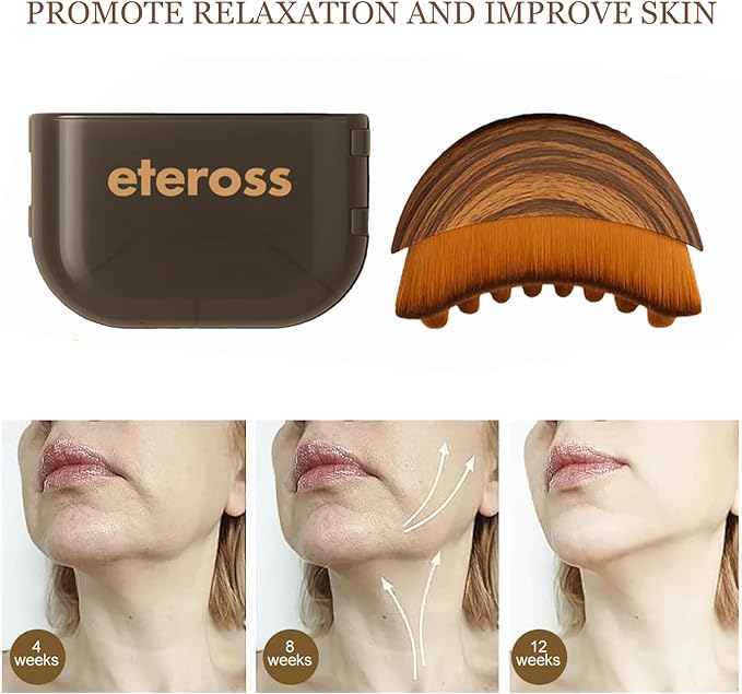 Lymphatic Contour Face Brush, Face Sculpting Tool for Lymphatic Drainage, Ultra Soft Bristles, Dry Brush, Helps Reduce Look of Puffiness, 100% Gentle & Soft on Skin | Naturally Sculpted Look