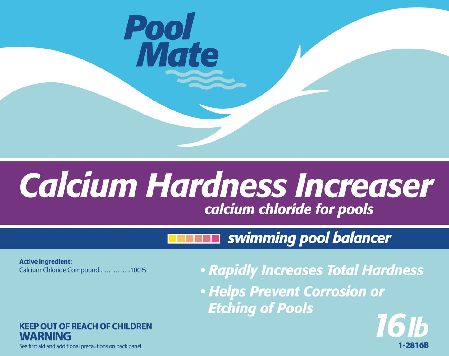 Pool Mate 16-Pounds Premium Calcium Hardness Increaser for Pools, 100% Calcium Chloride