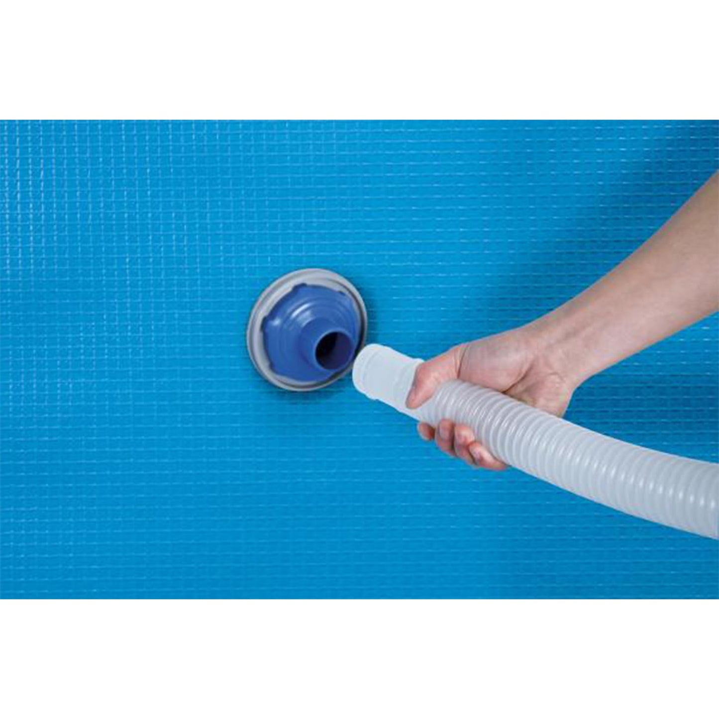 Bestway Flowclear Pool Wall Mounted Automatic Pool Surface Skimmer for Above Ground Pools with 530 Gallon and Above Filter Pumps, White/Blue