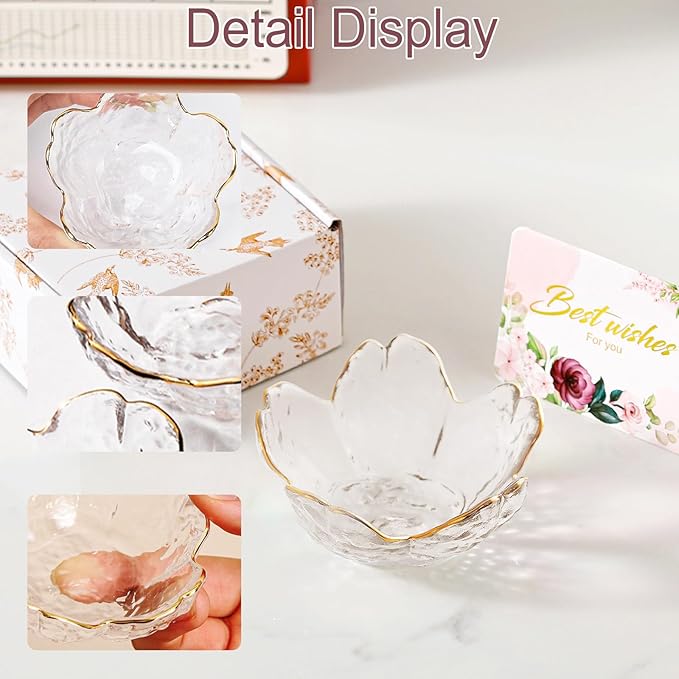 Birthday Gifts for Women Jewelry Dish Glass Ring Dish Holder Jewelry Tray Cute Vanity Organizer Room Decor Jewellery Tray Crystals Trinket Dish Nightstand Bedroom Decor Christmas Friendship Gifts