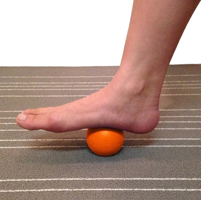 Kieba Massage Lacrosse Balls for Myofascial Release, Trigger Point Therapy, Muscle Knots, and Yoga Therapy. Set of 2 Firm Balls (2 Orange)
