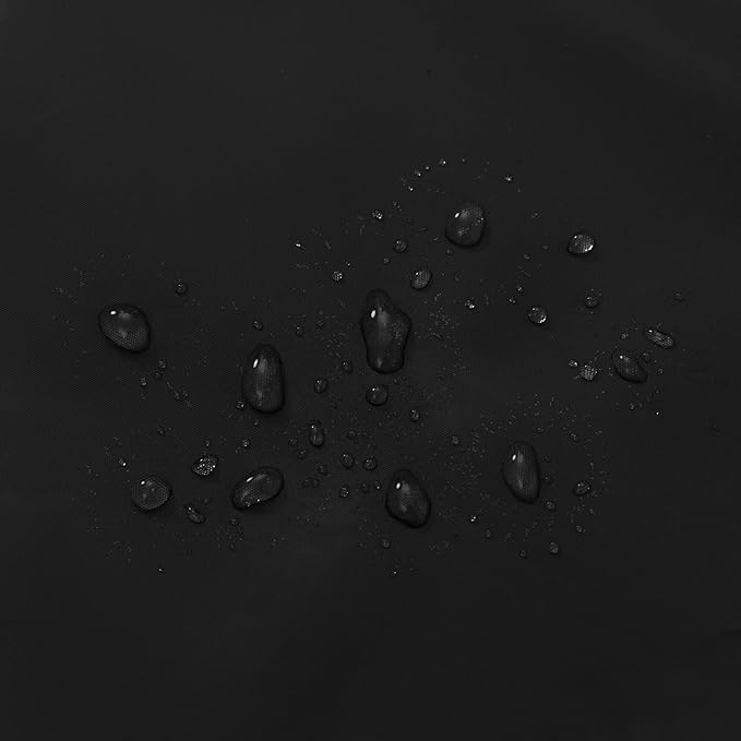 Barossa Design Black Shower Curtain Liner with 6 Magnets - Waterproof Heavy Duty PEVA Shower Liner for Bathroom, 72" x 72" Standard Size, PVC Free, Metal Grommets - Black, 72x72