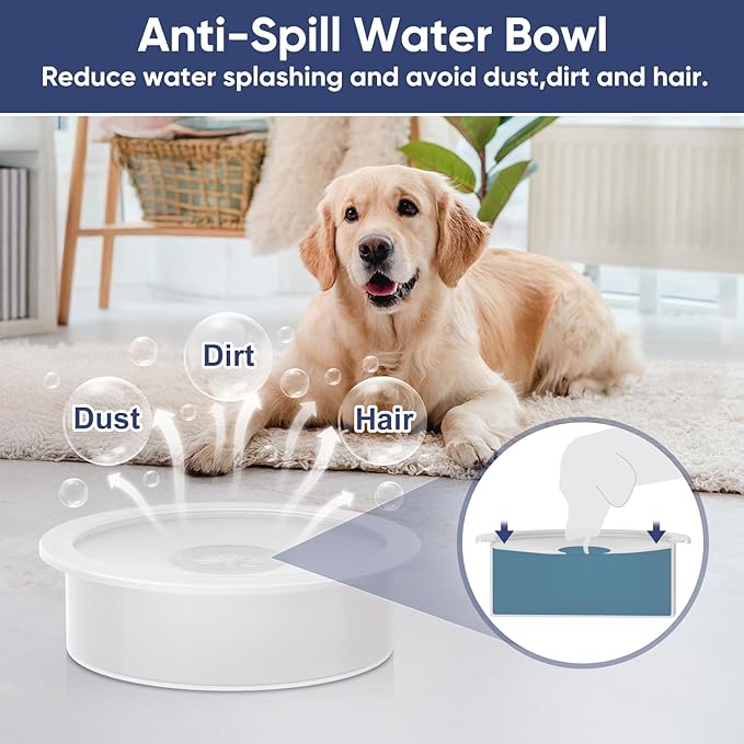 XIAZ Elevated Dog Bowls Large Breed Raised Dogs Bowl Stand Large/Medium Sized Dog Slow Feeder Dogs Bowls Food Water Stands 5 Heights Adjustable 9/11/12/14in Pet Feeder Dish Station