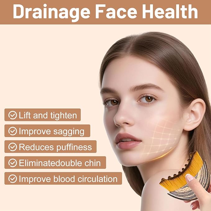 2026 New Lymphatic Contour Face Brush,Drainage Massager Facial Brush - Gentle Beauty Tool - Chin & Jawline Sculpting - for All Skin