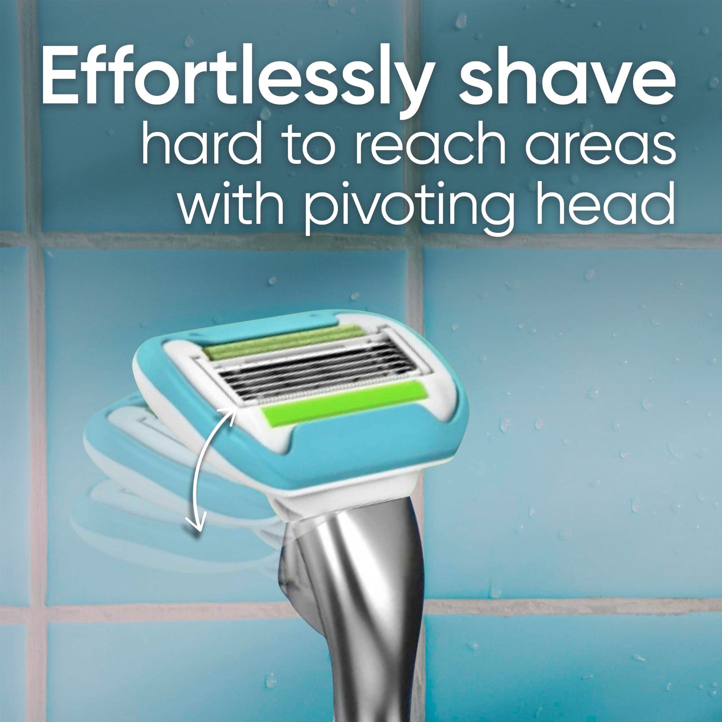 Gillette Venus Extra Smooth Razor for Women, Includes 1 Reusable Razor Handle + 4 count 5-Bladed Razor Refills, Women's Razor with Durable Metal Handle and Shower Holder