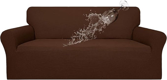 Easy-Going 100% Waterproof Couch Cover, Dual Waterproof Sofa Cover, Stretch Jacquard Sofa Slipcover, Leakproof Furniture Protector for Kids, Pets, Dog and Cat (Sofa, Coffee)